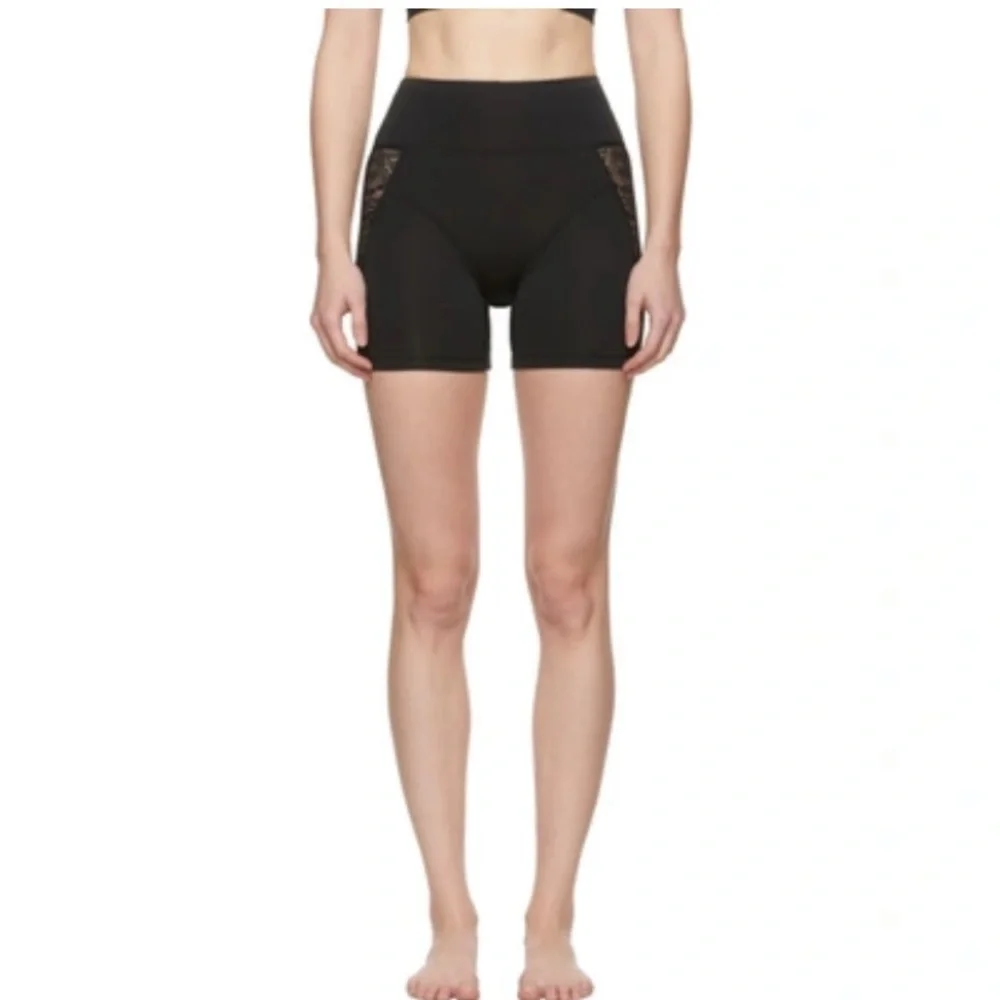 NWT Kiki De Montparnasse Athleisure Lace Inset Biker Shorts